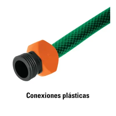 Manguera Reforzada 10m X 1/2' 3 Capas Truper Con Conexiones