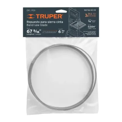 Sierra Para Sierra Cinta Sinfin De 67.5/16" X 3/8", 6 Dpp Truper