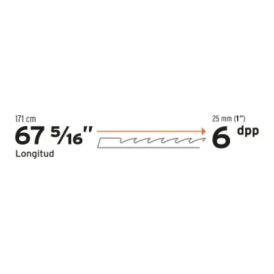 Sierra Para Sierra Cinta Sinfin De 67.5/16" X 3/8", 6 Dpp Truper