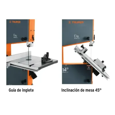 Sierra Cinta Sinfín Trabajo Industrial 14" 1 Hp 1 Gabinete Truper