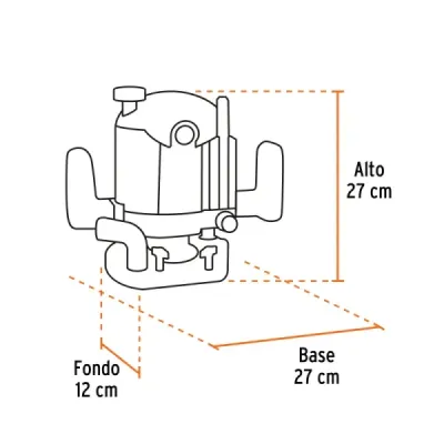 Ruteadora Industrial 1/2" Y 1/4", 1.200 W Con Accesorios Truper