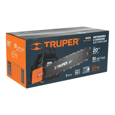 Motosierra Gasolina 51 Cc 2.7 Hp Barra 20' Truper Protector