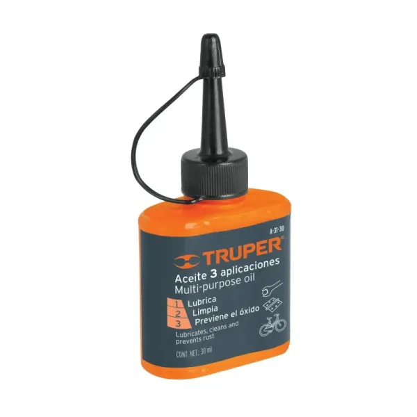 Aceite Multiusos De 30 Ml, Limpia Y Protege Contra Oxidación Truper (A-31-30 - 16711)