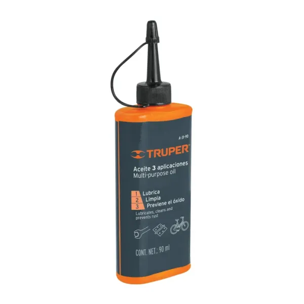 Aceite Multiusos De 90 Ml, Limpia Y Protege Contra Oxidación Truper (A-31-90 - 16712)