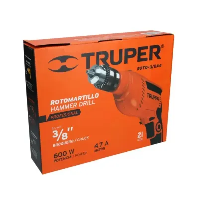 Taladro Percutor Profesional De 550 W Con Mandril De 3/8" Truper