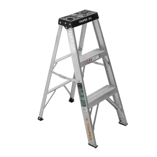 Escalera Tipo Tijera De 2 Peldaños, Capacidad 91 Kg - Tipo 3 Truper (EST-32 - 16740)