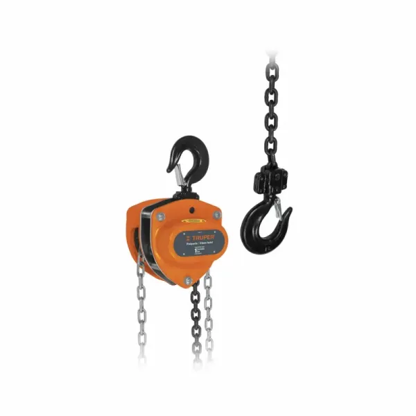 Diferencial Industrial De 1 Tonelada, Cadena 3.20 Metros Truper (POL-1 - 16824)