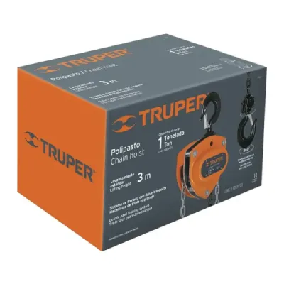 Diferencial Industrial De 1 Tonelada, Cadena 3.20 Metros Truper