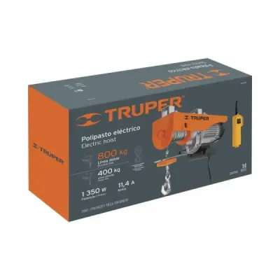 Diferencial Eléctrico 1350w 800kg Truper 120 V Cadena 12m