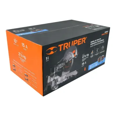 Sierra De Inglete Telescópica De 10", 1.900 W Y Guía Laser Truper