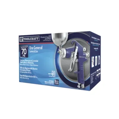 Pistola Para Pintar De Gravedad Toolcraft Boquilla 1.8 Mm