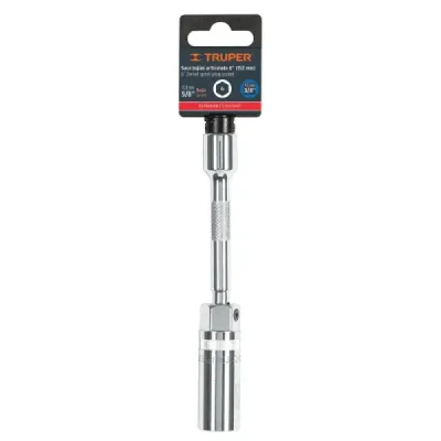 Copa De Bujía Articulada Con Extensión De 6", Medida 5/8" Truper