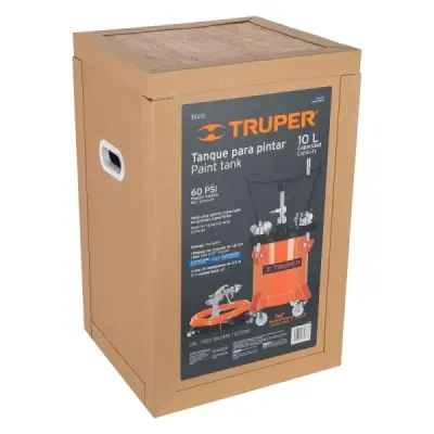 Tanque Para Pintura De 10 L, Incluye Mangueras Y Pistola Truper