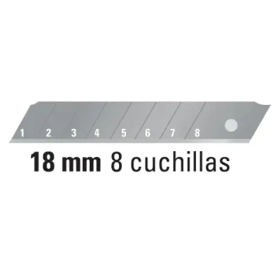 Bisturí Profesional Para Cuchillas De 18 Mm, Incluye Navajas Truper