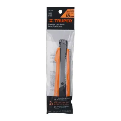 Bisturí Profesional Para Cuchillas De 18 Mm, Incluye Navajas Truper