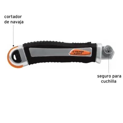 Bisturí De Uso Rudo Para Cuchillas De 18 Mm, Incluye Navajas Truper