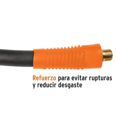 Manguera Para Compresor De Caucho 10 M, 1/4" Npt, 300 Psi Truper