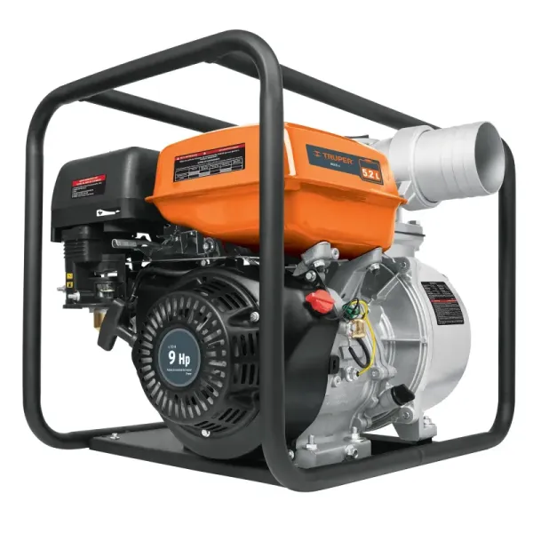 Motobomba A Gasolina 9 Hp, 1.500 L/Min De 4", Autocebante Truper (MOTB-4 - 17118)