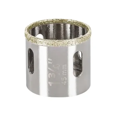 Sierra Copa Diamantada De 1.3/4" (44 Mm) Borde Continuo Truper