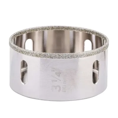 Sierra Copa Diamantada De 3.1/4" (82 Mm) Borde Continuo Truper