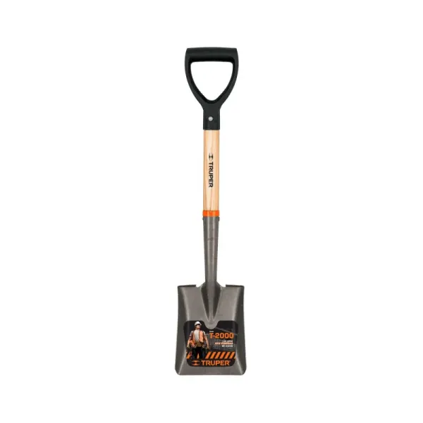 Pala Cuadrada Profesional En Y, Largo 68 Cm Y Ancho 15 Cm Truper (TR-BYC - 17194)