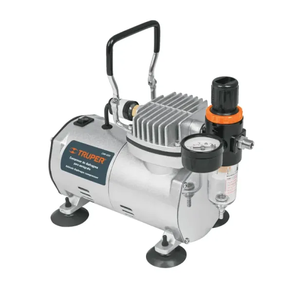Compresor De Diafragma De 150 W Para Usar Con Aerógrafo Truper (COMP-AERO - 17247)