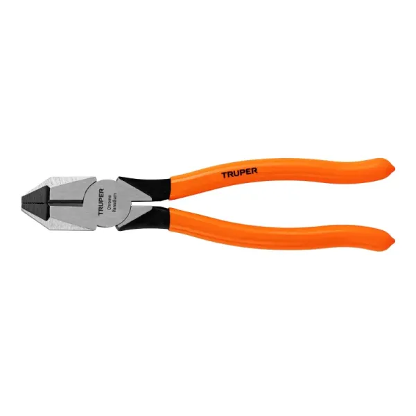 Alicate De Electricista De 8" Cabeza Cuadrada, Mango De Pvc Truper (T201-8 - 17304)