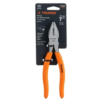 Alicate De Electricista Profesional De 7", Mango De Pvc Truper