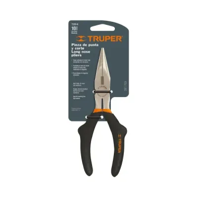 Alicate De Punta Larga Cónica De 7", Mango De Pvc Truper