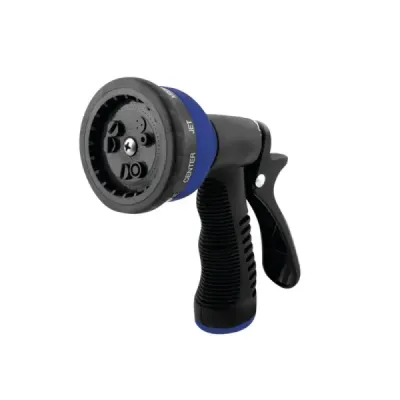 Pistola De Riego Metálica Y Pvc Toolcraft De 9 Funciones
