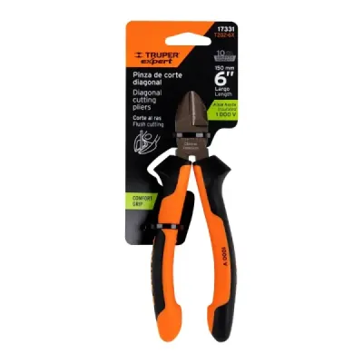 Alicate Corta Frio Industrial De 6", Comfort Grip Truper