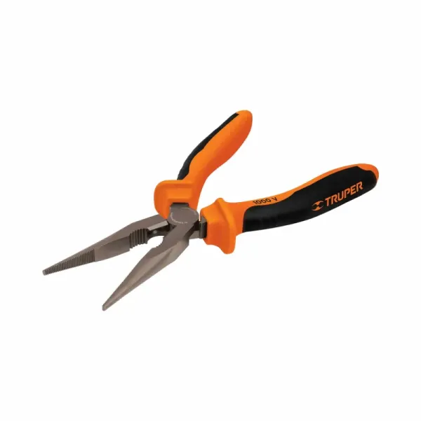Alicate De Punta Larga Industrial De 6", Comfort Grip Truper (T203-6X - 17334)