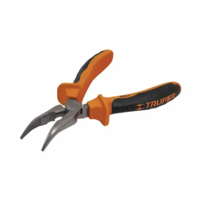 Alicate De Punta Curva Industrial De 6", Comfort Grip Truper