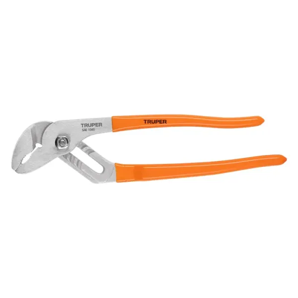 Alicate Articulado Expansivo Pico Loro De 10", Mango De Pvc Truper (PEX-10 - 17351)
