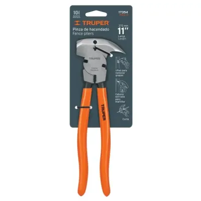 Alicate Diablo Hacendado De 11" Con Mango De Pvc Resistente Truper