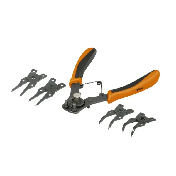 Alicate De 6" Para Anillos De Retención, Incluye 4 Cabezas Truper (PIAN-4 - 17355)