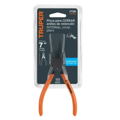 Alicate Para Cerrar Anillos Con Punta Recta, Uso Profesional Truper