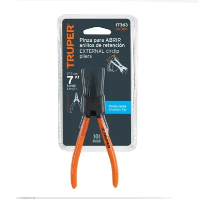 Alicate Para Abrir Anillos Con Punta Recta, Uso Profesional Truper