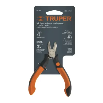 Alicate Corta Frío Profesional De 4", Comfort Grip Truper