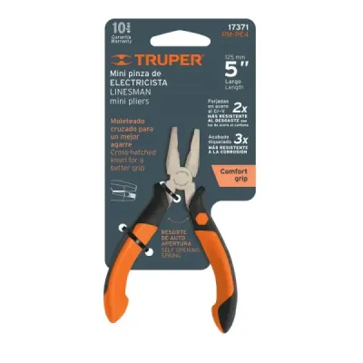 Alicate De Electricista Profesional De 5", Comfort Grip Truper