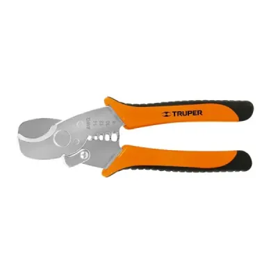 Alicate Pelacable Y Corta Cable De 7", Mango Comfort Grip Truper
