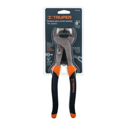 Tenaza Corta Baldosa Profesional De 8", Mango Comfort Grip Truper
