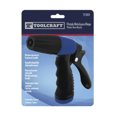 Pistola De Riego Plástica Y Pvc Toolcraft Sistema Regulable