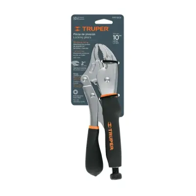 Hombresolo Curvo De 10", Alicate De Presión Mango Aislante Truper