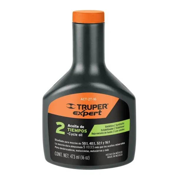 Aceite Sintético Para Motor De 2 Tiempos, 400 Ml Truper (ACES-20 - 17625)