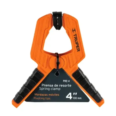 Prensa De Resorte, Largo De 4", Apertura De 2" Profesional Truper