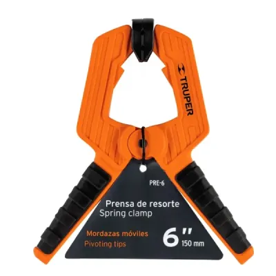 Prensa De Resorte, Largo De 6", Apertura De 3" Profesional Truper