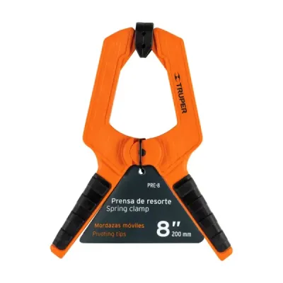 Prensa De Resorte, Largo De 8", Apertura De 4" Profesional Truper