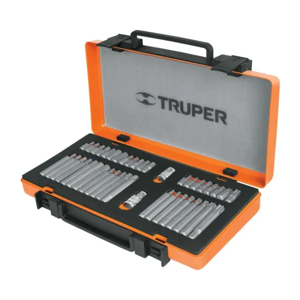 Juego De 42 Puntas, Spline, Bristol Y Torx, Estuche Metálico Truper (PUN-42X - 17809)