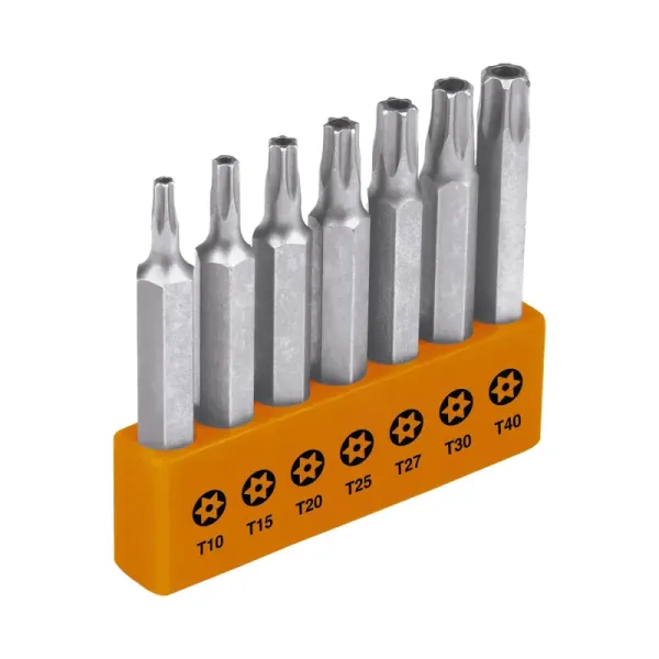 Juego De 7 Puntas Torx Con Pin De Seguridad, Largo De 2" Truper (P7-20TS - 17813)